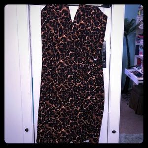 Strapless Cheetah Dress